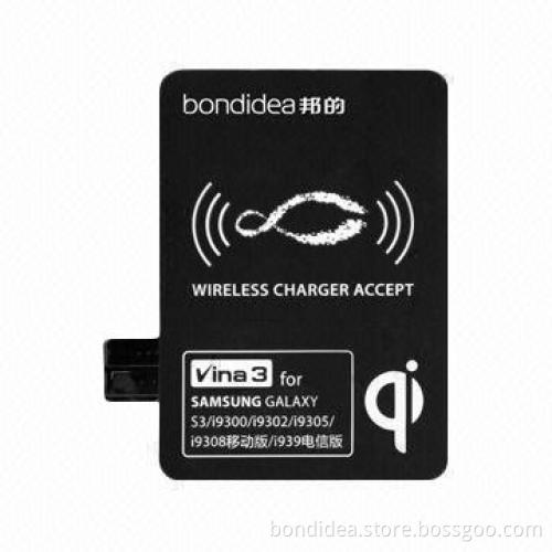 Wireless Receiver for Samsung Galaxy S3 with 5W Power, 5V/1,000mA Voltage and Current